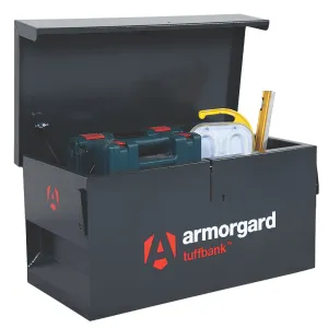 Armorgard TB1 Tuffbank Van Box 950mm x 510mm x 460mm Secure Storage Solution for Tools and Equipment