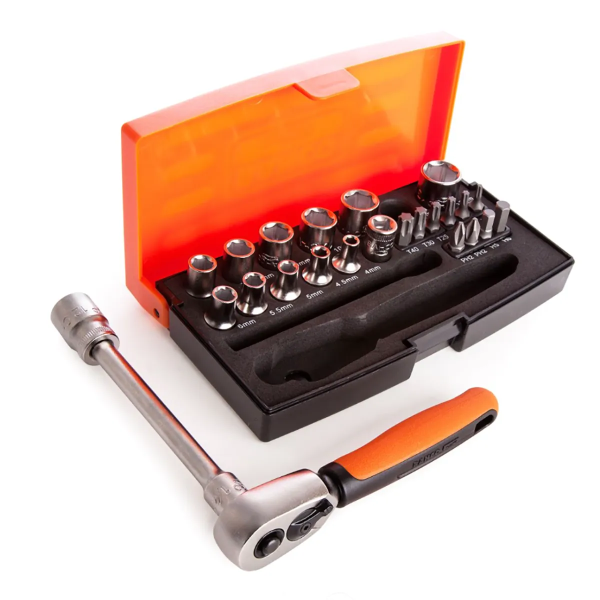 Bahco 25 Piece 1/4 Square Drive Socket Durable & Versatile Tool Set BAHSL25