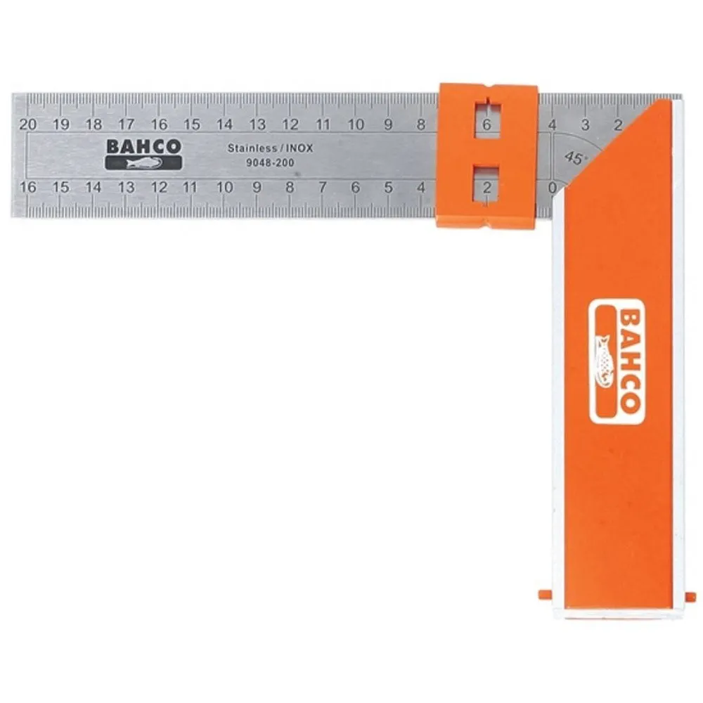 Bahco BAH9048400 400mm 16 Aluminium Block & Steel Try Square