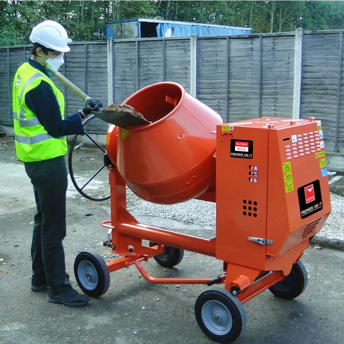 Belle PM46 Premier 175XT Electric Site Mixer 230V/50Hz Heavy-Duty Cement Mixer for Projects