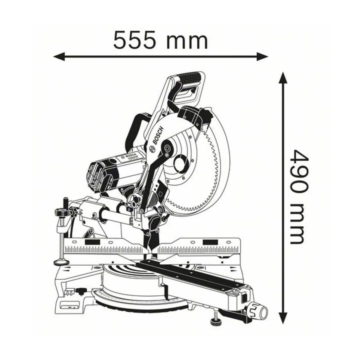 Bosch GCM 350-254 Professional Mitre Saw for Accurate Cutting Performance 110V/1450W 0601B22660