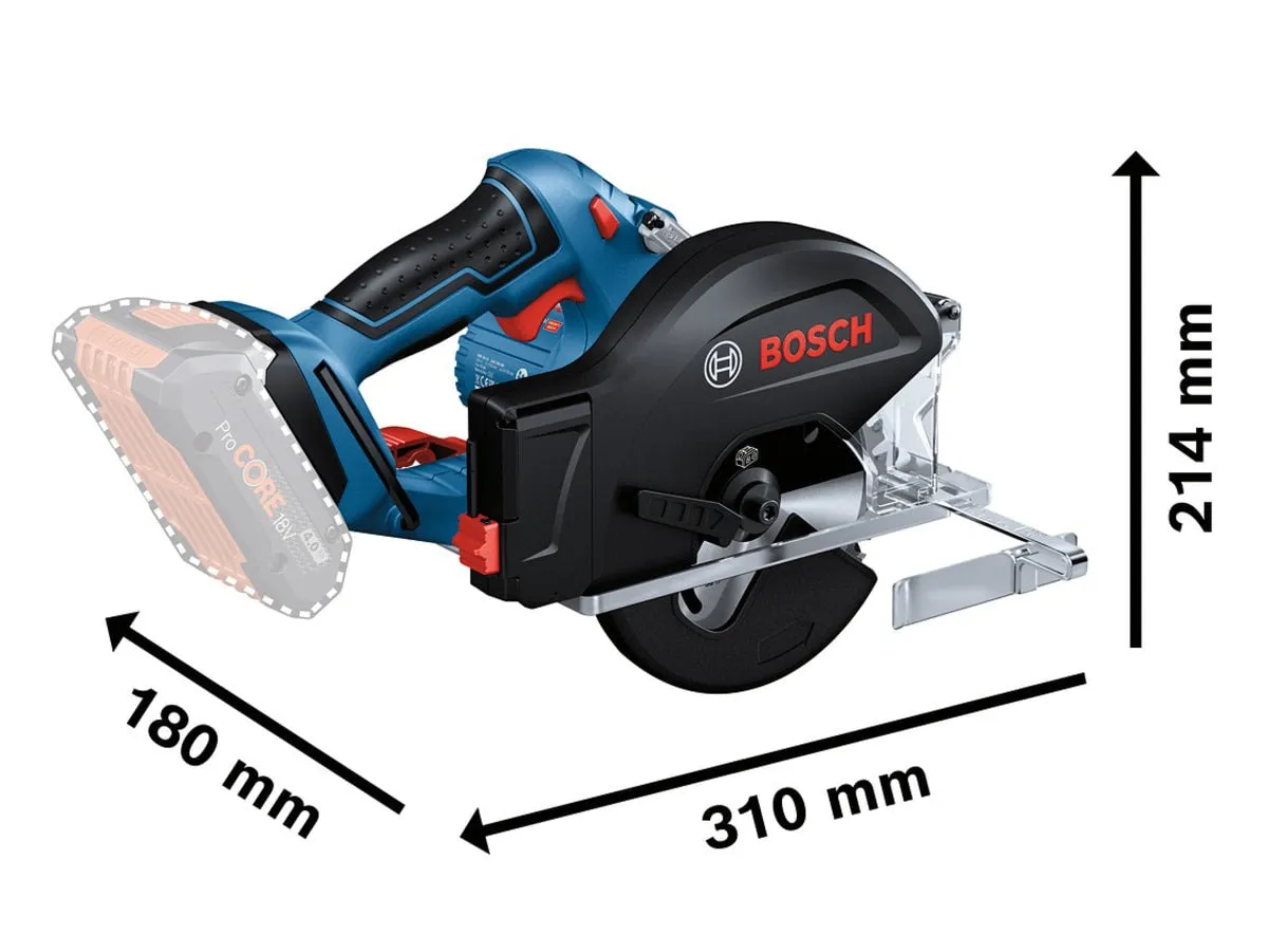 Bosch GKM 18V-50 Professional Metal Circular Saw for Precision Cutting Body Only 06016B8000