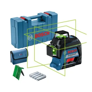 Bosch GLL 3-80 G Professional 360 Line Laser Bright Green Laser for Accurate Leveling Tasks 0601063Y00