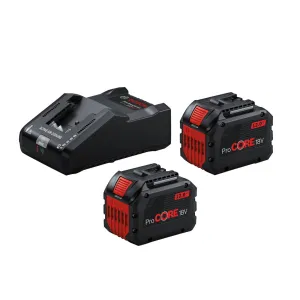 Bosch ProCORE 18V 12.0Ah Battery & Charger Starter Kit Reliable Power Source for Cordless Tools 0600A02T5X