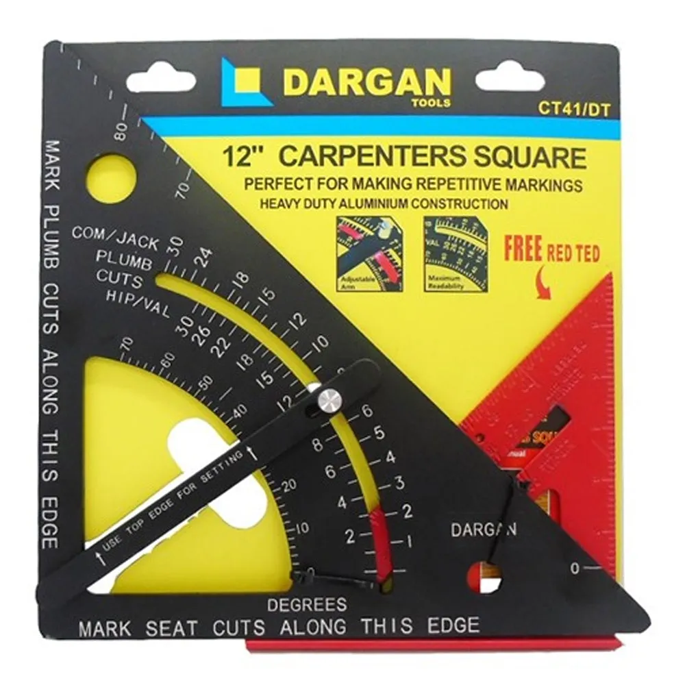 Dargan 300mm 12 Carpenters Speed Roofers Square Roofing Angle Tool DAR-CT41DT