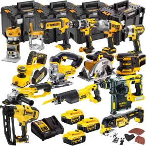 Dewalt 18V 14 Piece Power Tool Kit with 3 x 5.0Ah Batteries T4TKIT-4818