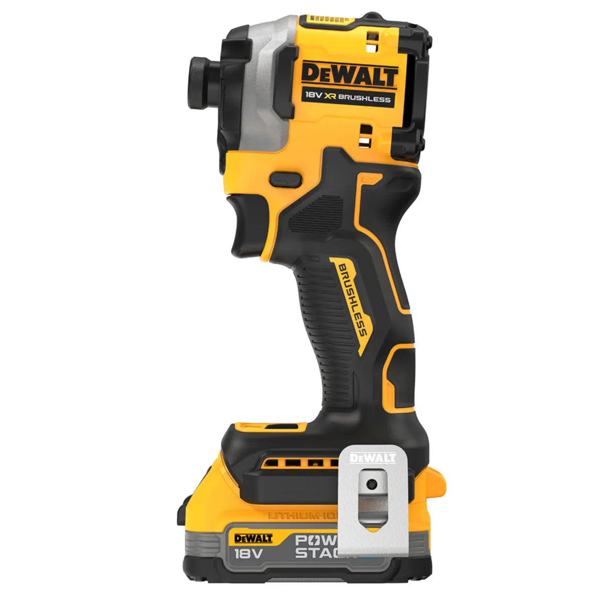 Dewalt DCF850E2T 18V XR Brushless Impact Driver with 2 x 1.7Ah POWERSTACK Battery Charger & Case