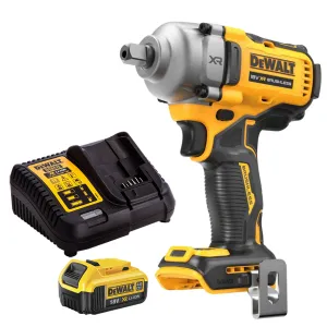 Dewalt DCF892N 18V Brushless 1/2 Compact High Torque Wrench with 1 x 4.0Ah Battery & Charger