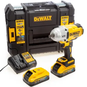 DeWalt DCF900H2T-GB 18V XR Brushless 1/2 Impact Wrench with 2 x 5.0Ah Batteries & Charger