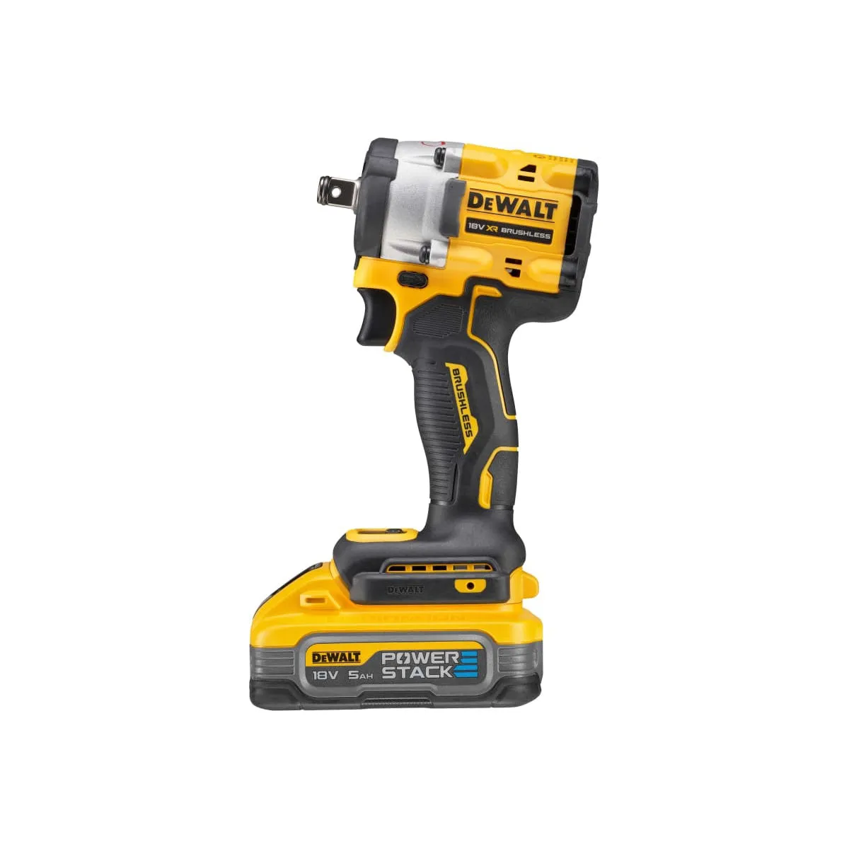 Dewalt DCF921H2T 18V Brushless 1/2'' Impact Wrench with 2 x 5.0Ah Battery Charger & Case