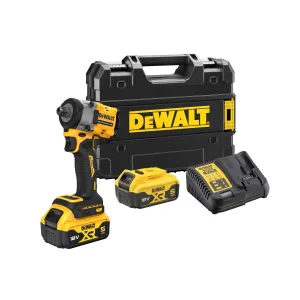 Dewalt DCF922P2T 18V XR Brushless 1/2 Impact Wrench With 2 x 5.0Ah Batteries Charger & Kitbox