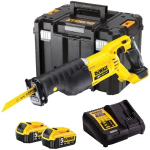 DeWalt DCS380N 18V Reciprocating Saw with 2 x 5.0Ah Battery & Charger in Case