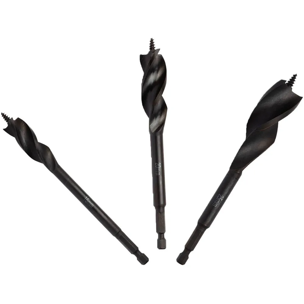 DeWalt DT90237-QZ Extreme Tri Flute Spade Bit 25mm. 20mm & 16mm Pack of 3