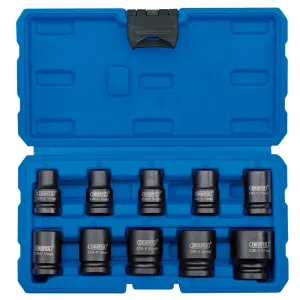 Draper 1/2 Square Drive Impact Socket Metric Set of 10 Piece - 83092