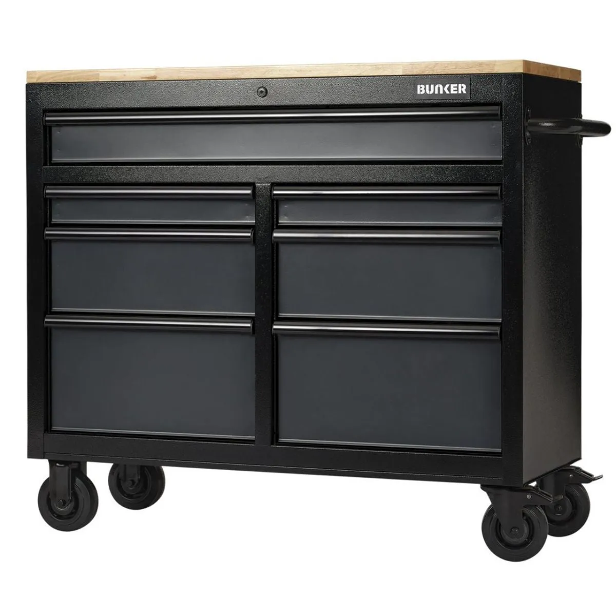 Draper B100-41G BUNKER 41 Workbench Roller Tool Cabinet 7 Drawer Grey 08216