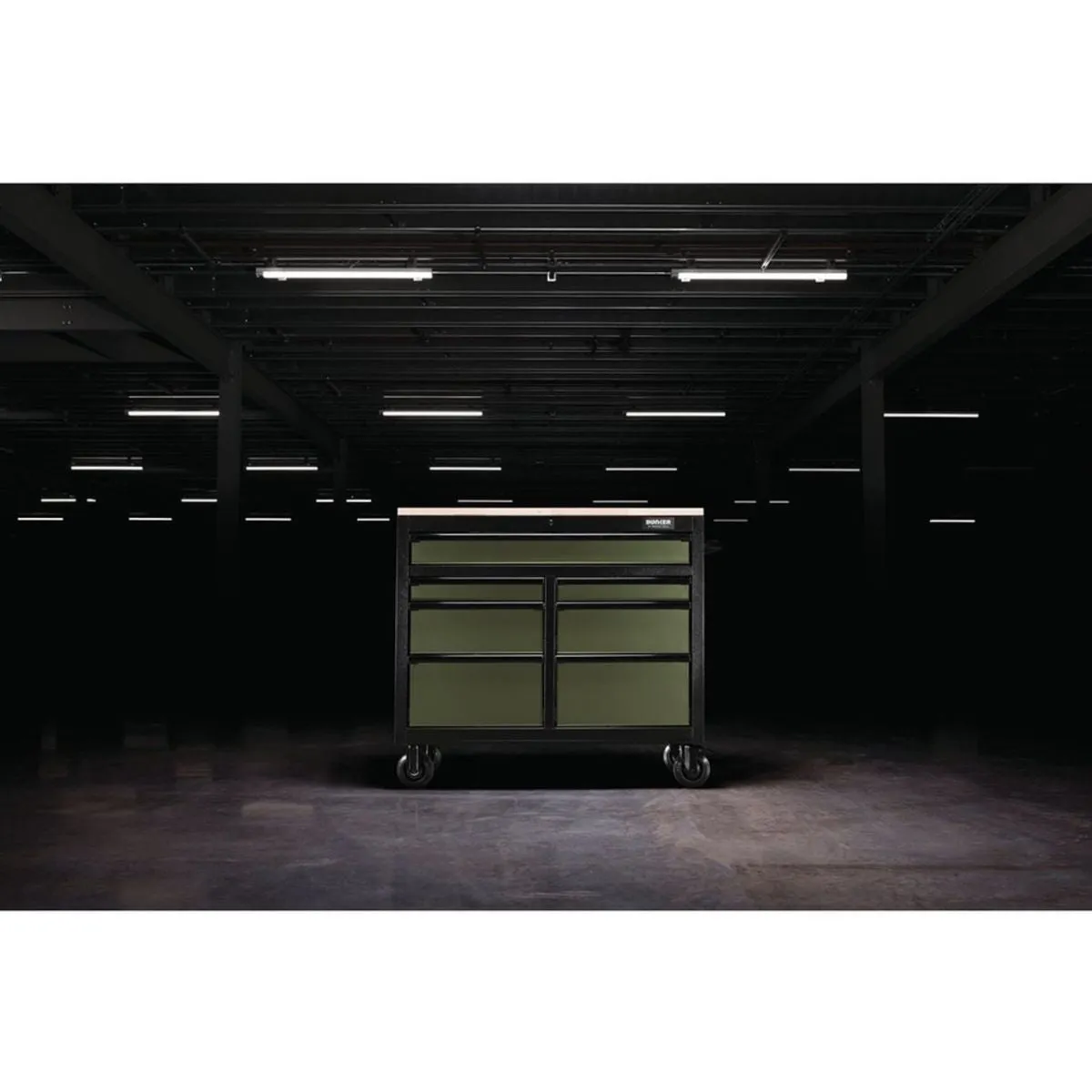 Draper B100-41GR BUNKER 41 Workbench Roller Tool Cabinet 7 Drawer Green 08221