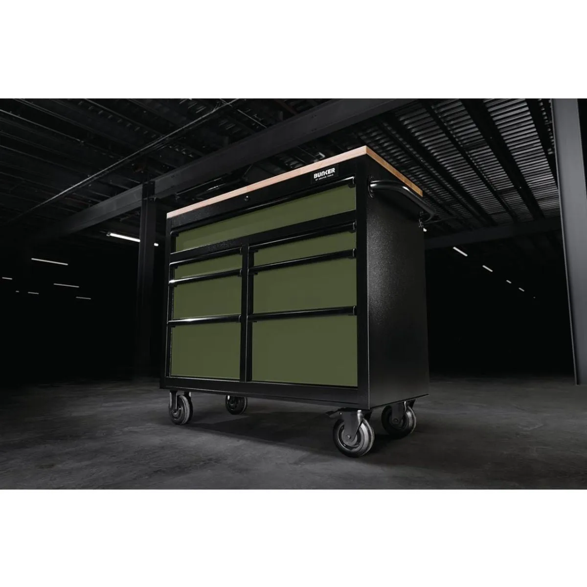 Draper B100-41GR BUNKER 41 Workbench Roller Tool Cabinet 7 Drawer Green 08221