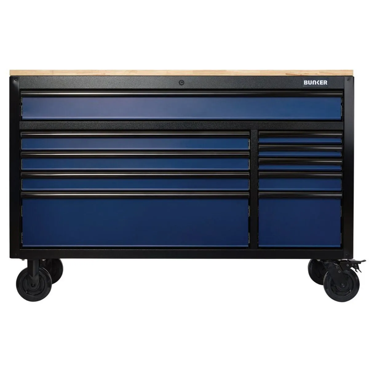 Draper B100-56B BUNKER 56 Workbench Roller Tool Cabinet 10 Drawer Blue 08237