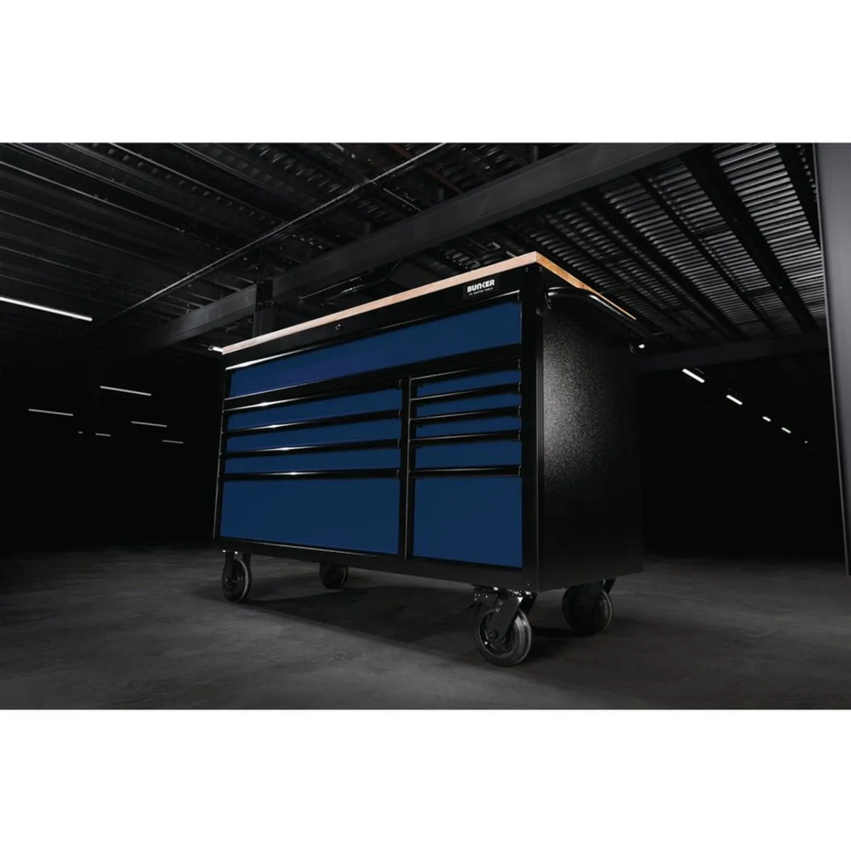 Draper B100-56B BUNKER 56 Workbench Roller Tool Cabinet 10 Drawer Blue 08237