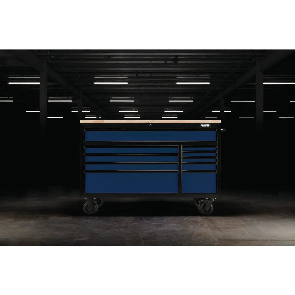 Draper B100-56B BUNKER 56 Workbench Roller Tool Cabinet 10 Drawer Blue 08237
