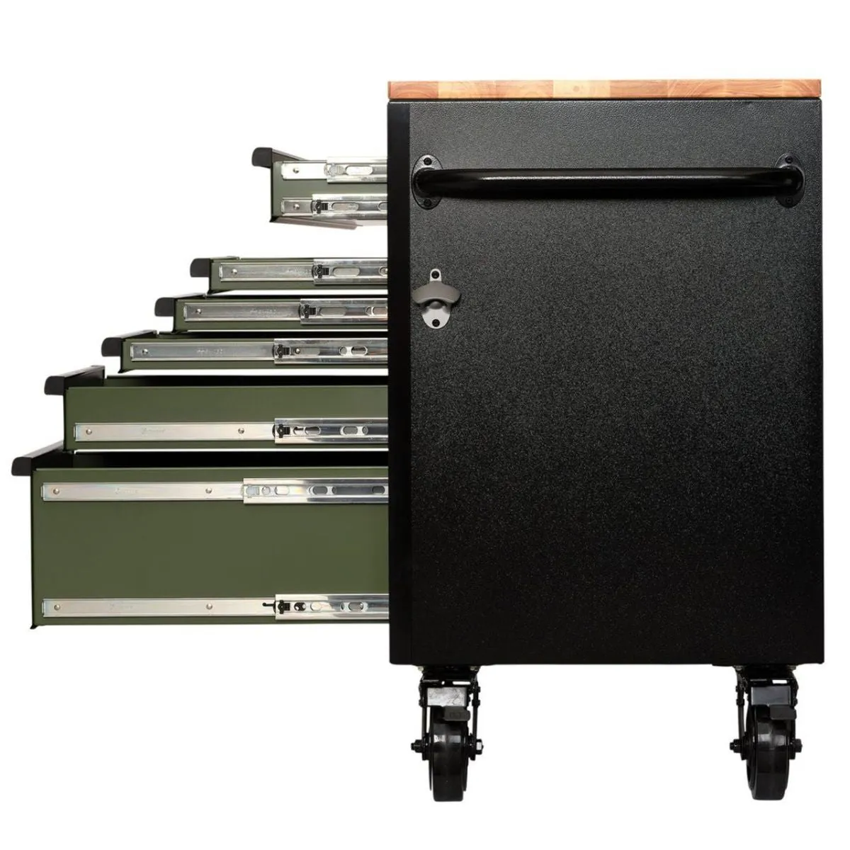 Draper B100-61GR BUNKER 61 Workbench Roller Tool Cabinet 15 Drawer Green 10368