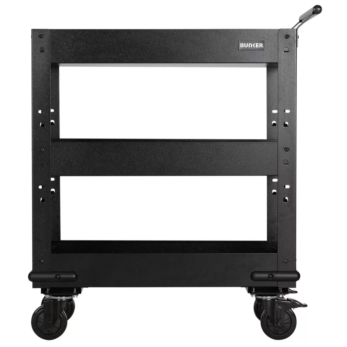 Draper B400-3TCRWOOD BUNKER 714mm Modular 3 Tier Trolley with Pull Handle & Hardwood Worktop 11495