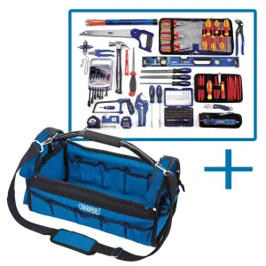 Draper DTKELECTKTB Electricians Tote Bag Tool Kit 04319