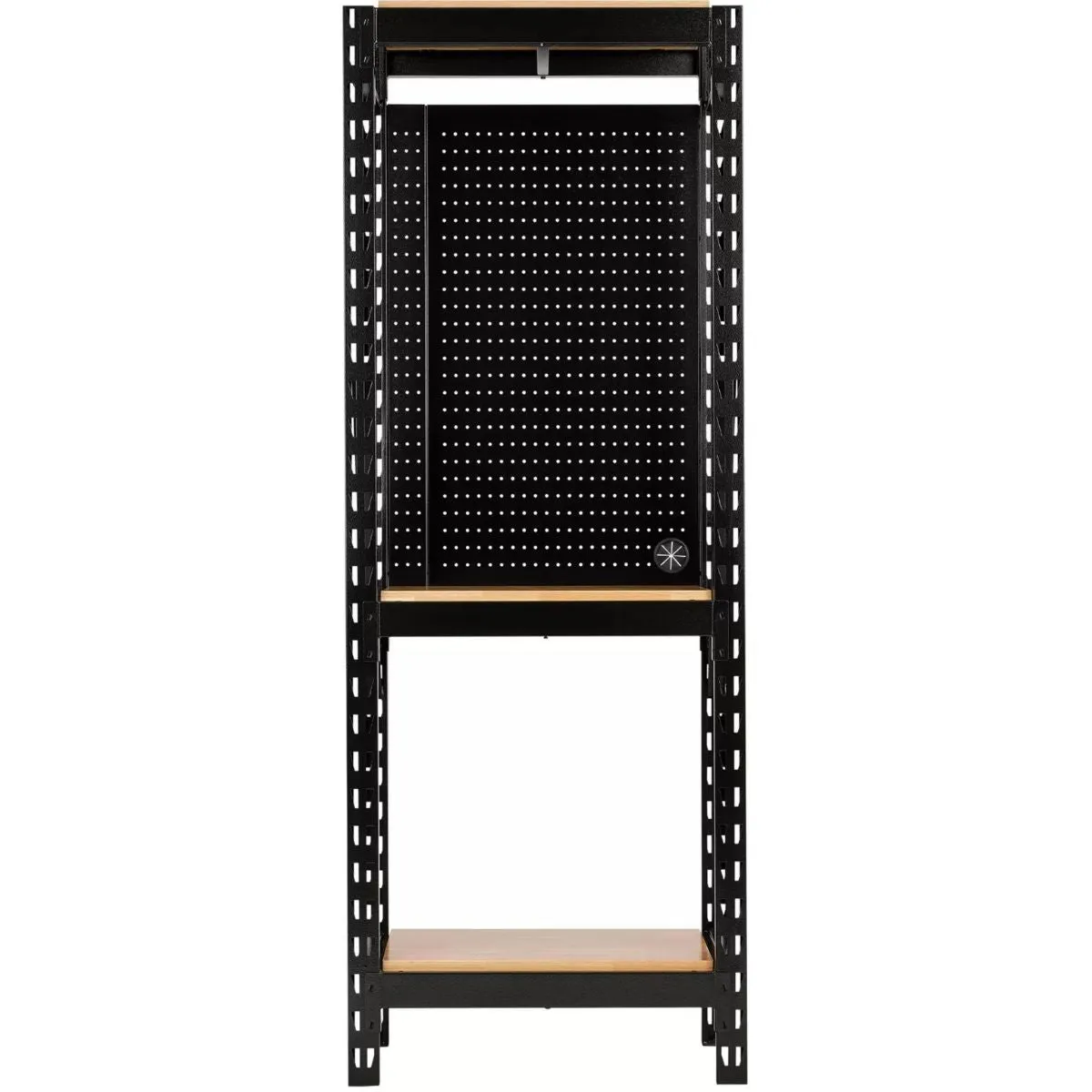 Draper MS400-27S-17PCW Bunker Modular 3 Tier Racking with Hardwood Shelving & Pegboards 750mm 27892