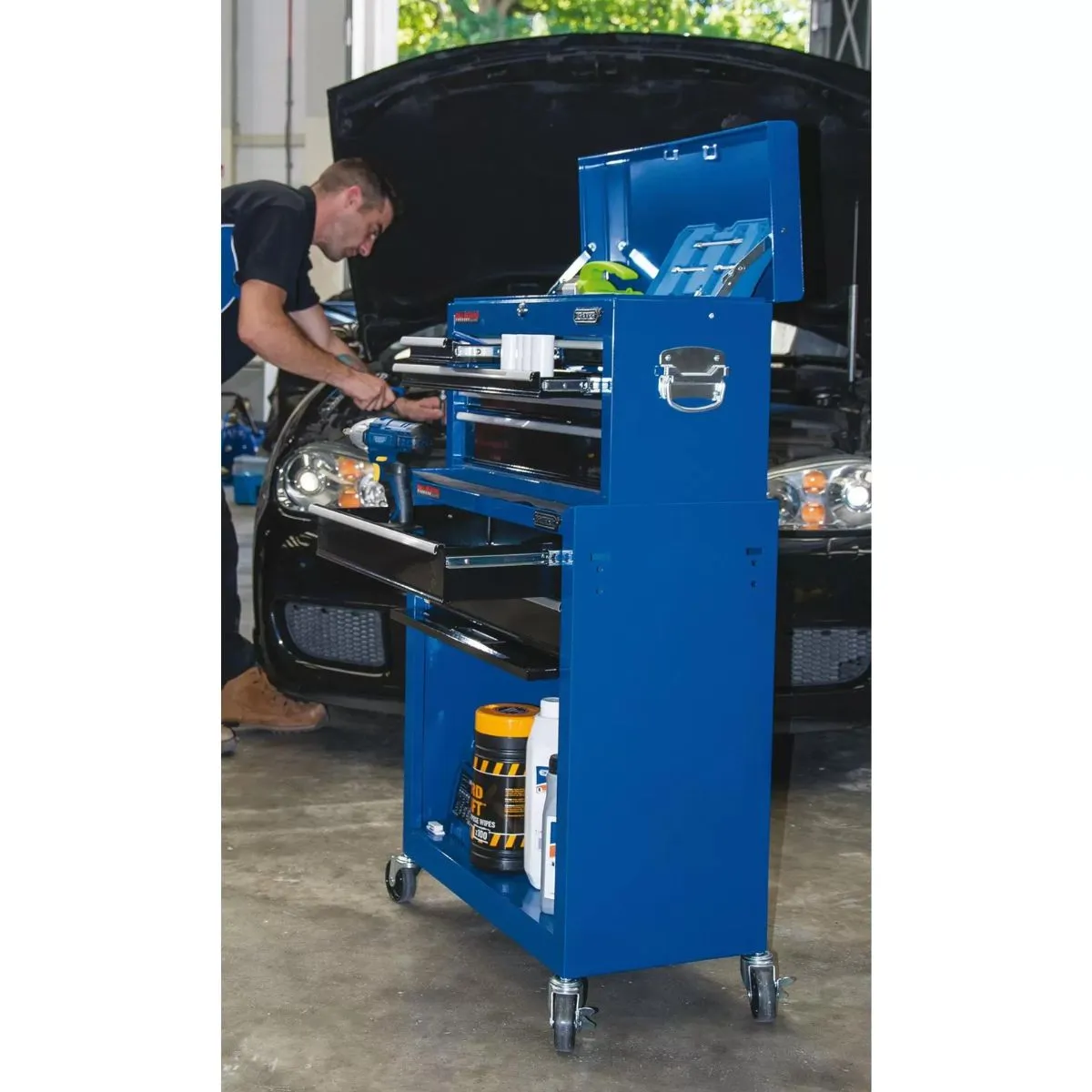 Draper TC6B Narrow Tool Chest 6 Drawer 24 Blue 51690