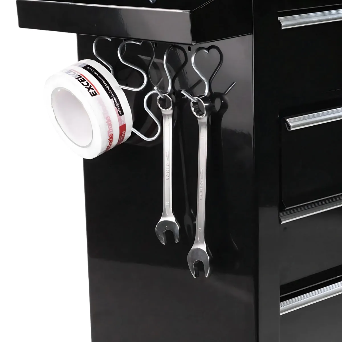 Excel 14 Drawers Tool Chest Storage Roller Cabinet Black
