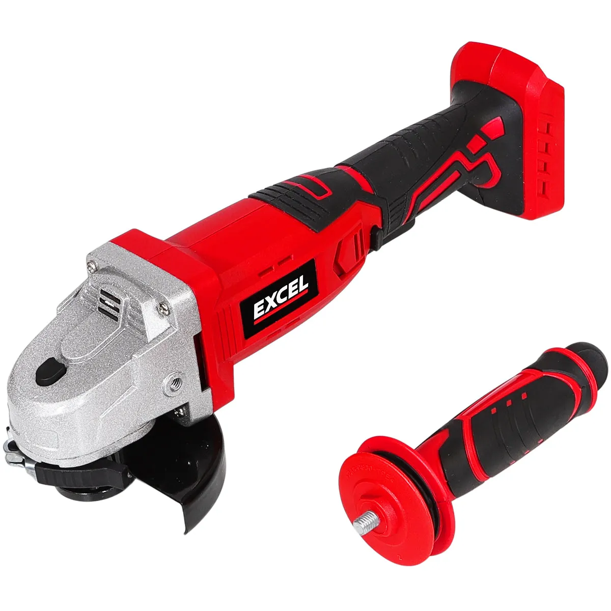 Excel 18V Cordless Angle Grinder 115mm with 1 x 2.0Ah Battery & Charger