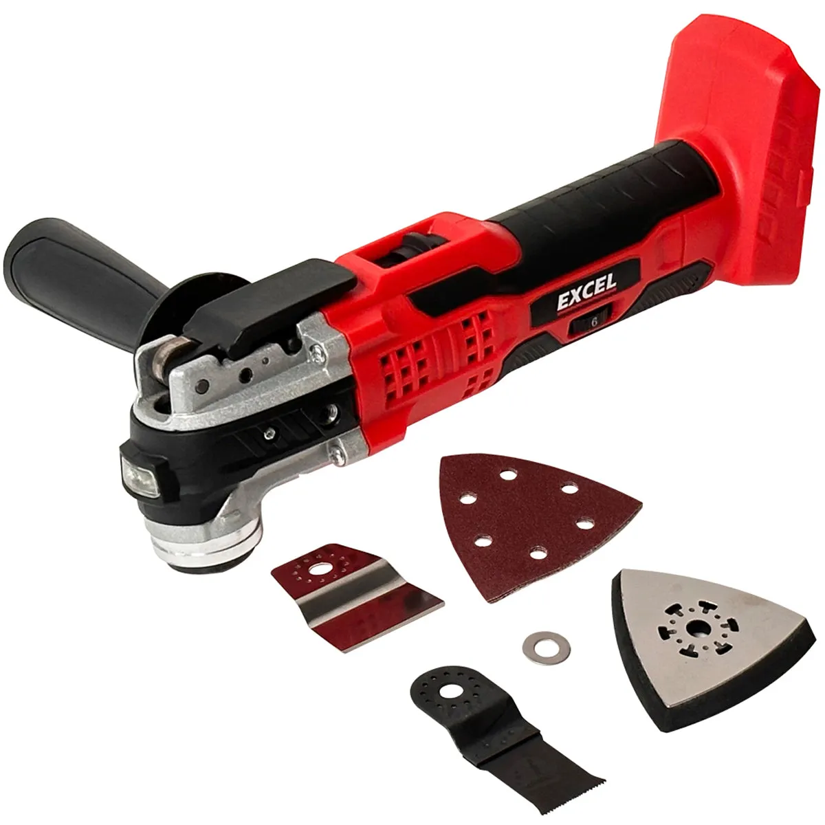 Excel 18V Oscillating Multi Tool with 1 x 2.0Ah Battery Charger