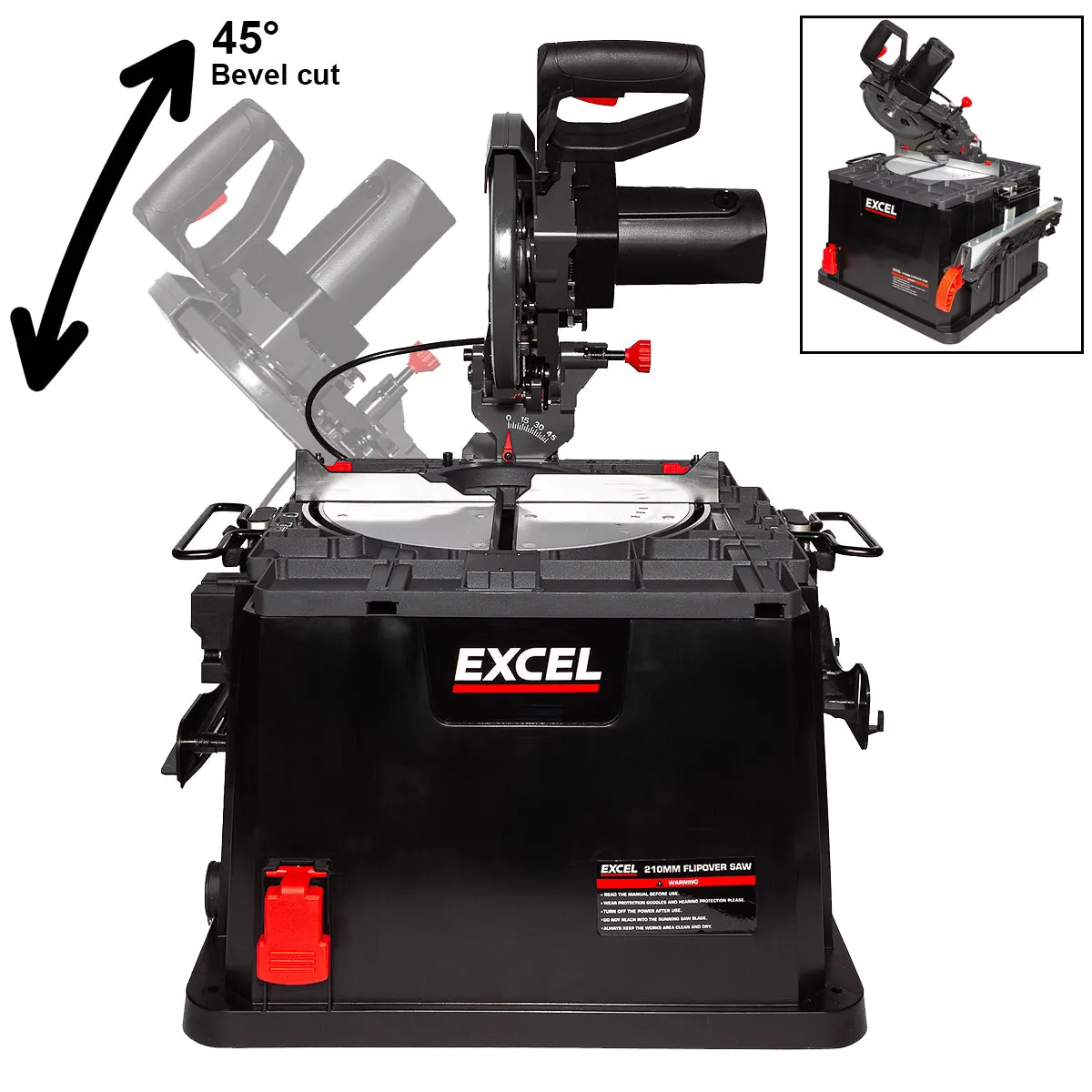 Excel 210mm Combination Flip Over Saw 240V/1500W