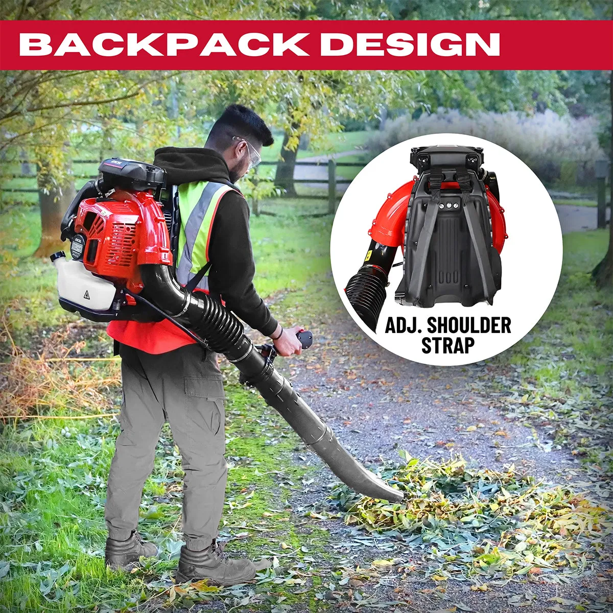 Excel 75.6cc 2-Stroke Backpack Leaf Blower - Open Box. Never Used