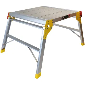 Excel Heavy Duty Aluminium Platform Work Bench Folding Hop Up 600mm x 600mm