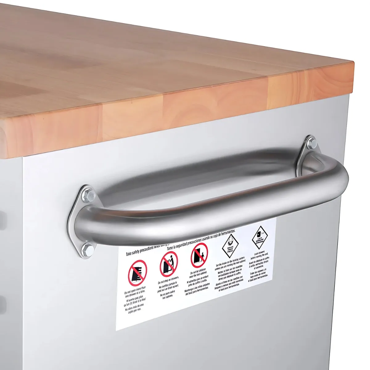 Excel Stainless Steel 10 Drawer Roller Tool Cabinet & Workbench
