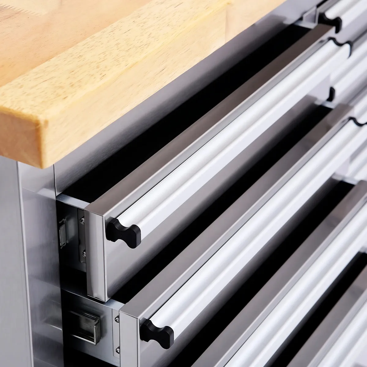 Excel Stainless Steel 10 Drawer Roller Tool Cabinet & Workbench