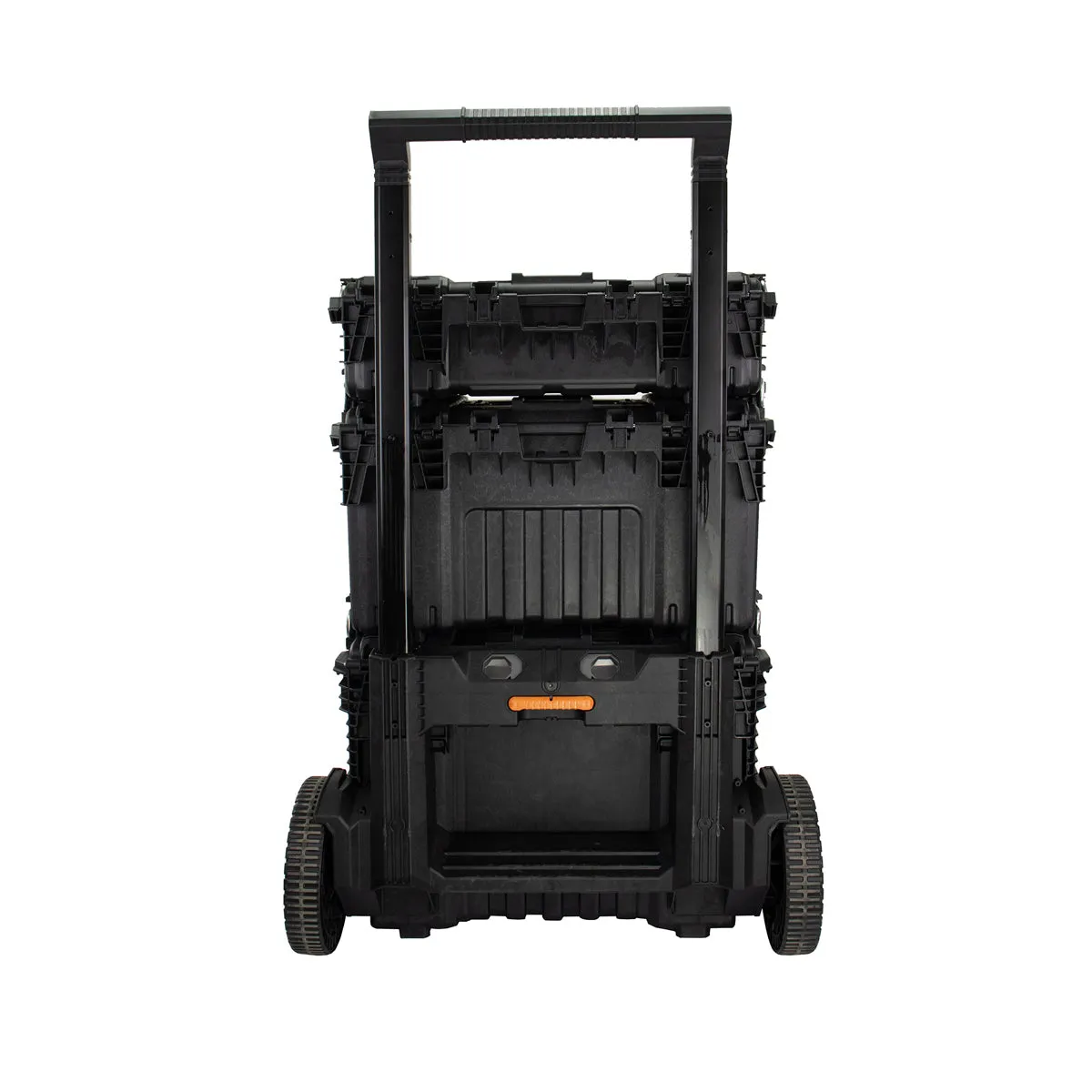 JCB SITESYS-ST 3-Piece Modular Tool Storage System with Cart. Tool Box & Organiser Case with Heavy Duty Wheels