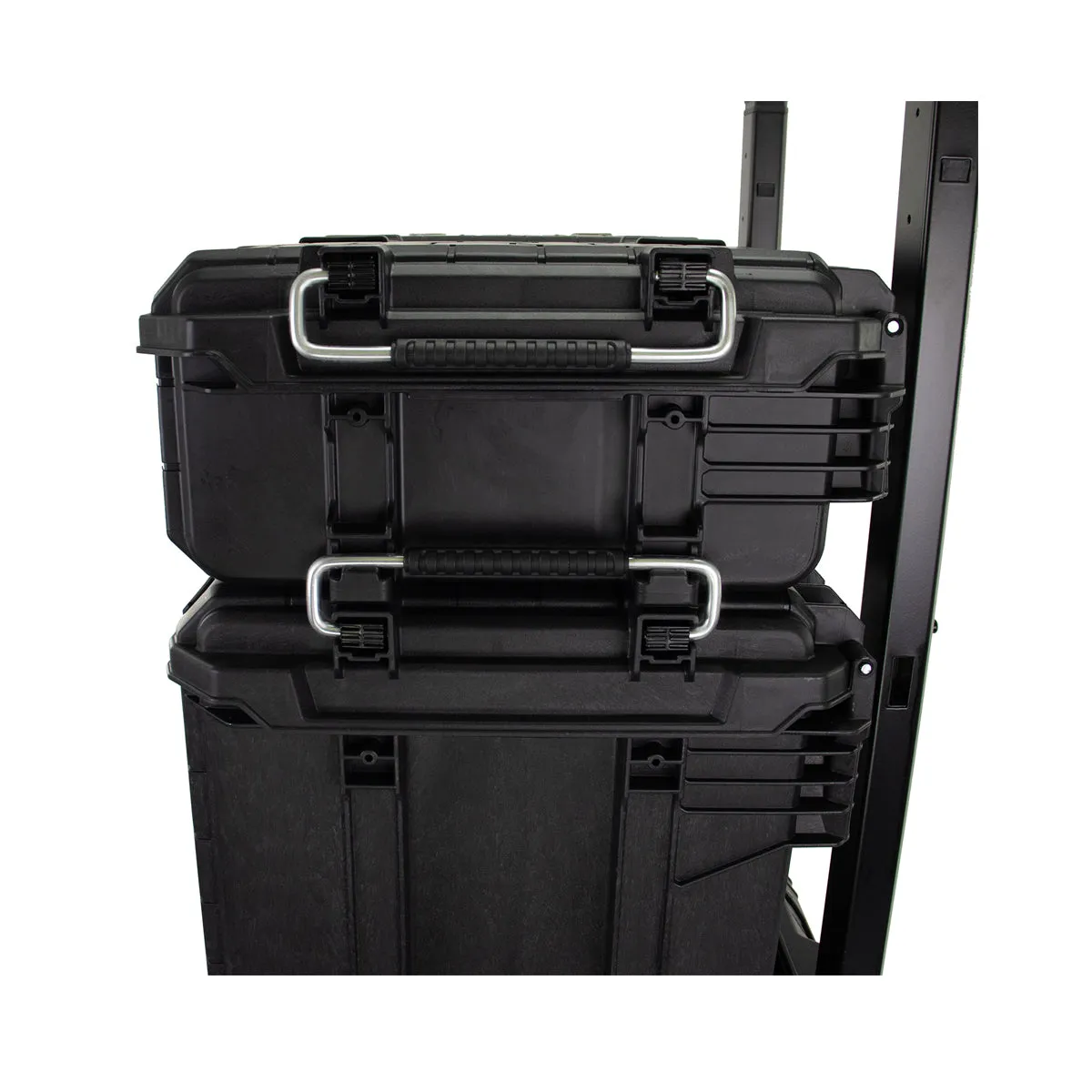 JCB SITESYS-ST 3-Piece Modular Tool Storage System with Cart. Tool Box & Organiser Case with Heavy Duty Wheels