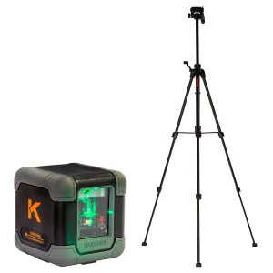 Kendo 20m Self-Levelling Laser Level 360 Bracket with Adjustable Tripod & Carry Bag