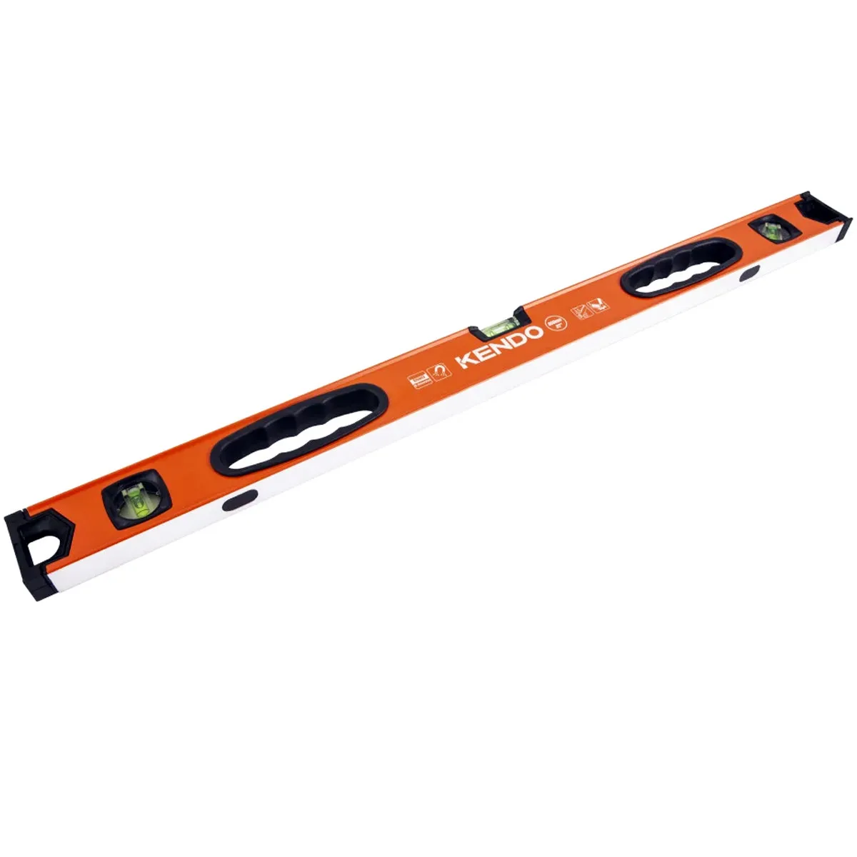 Kendo Magnetic Aluminium & Spirit Level Set 300mm. 600mm. 1200mm