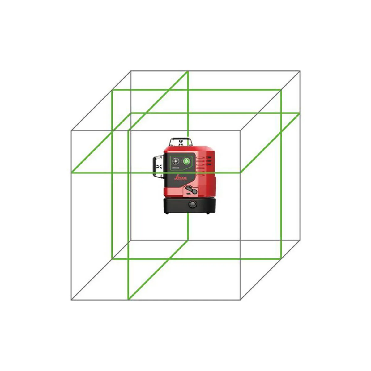 Leica Lino LGS-L6G Self-Levelling Green Multi-Line Laser With Battery. Charger & Case