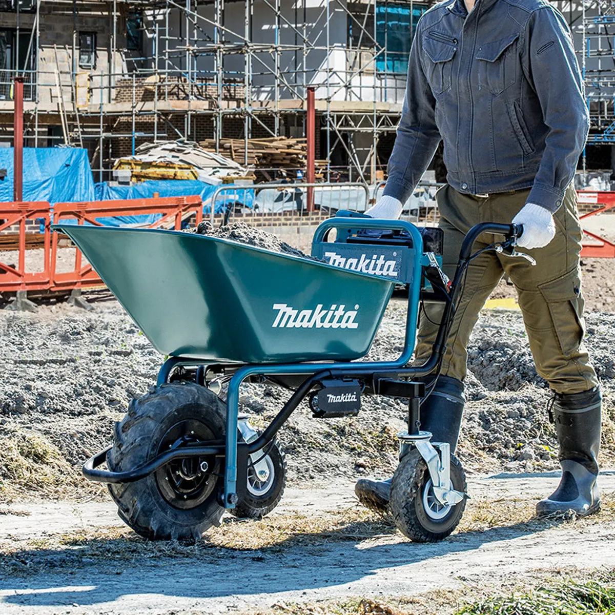 Makita DCU180PT2 18V LXT Brushless Wheelbarrow With 2 x 5.0Ah Batteries & Charger