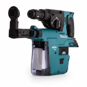 Makita DHR243Z 18V LXT Brushless 24mm SDS  Rotary Hammer Drill With Dust Extraction System