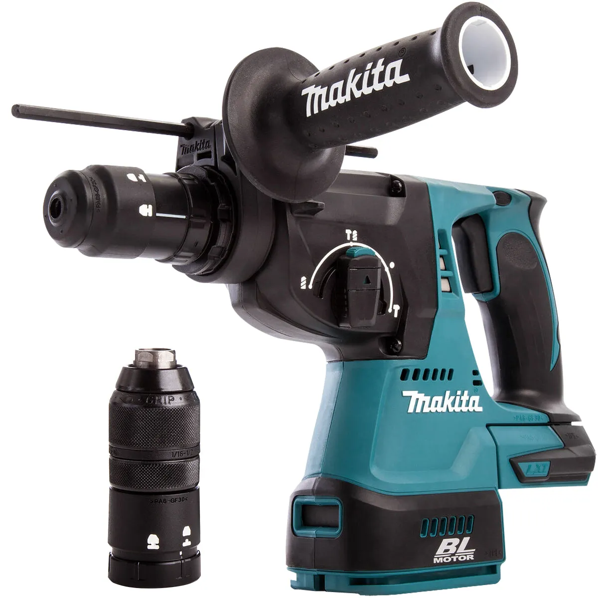 Makita DHR243Z 18V LXT Brushless 24mm SDS  Rotary Hammer Drill With Dust Extraction System