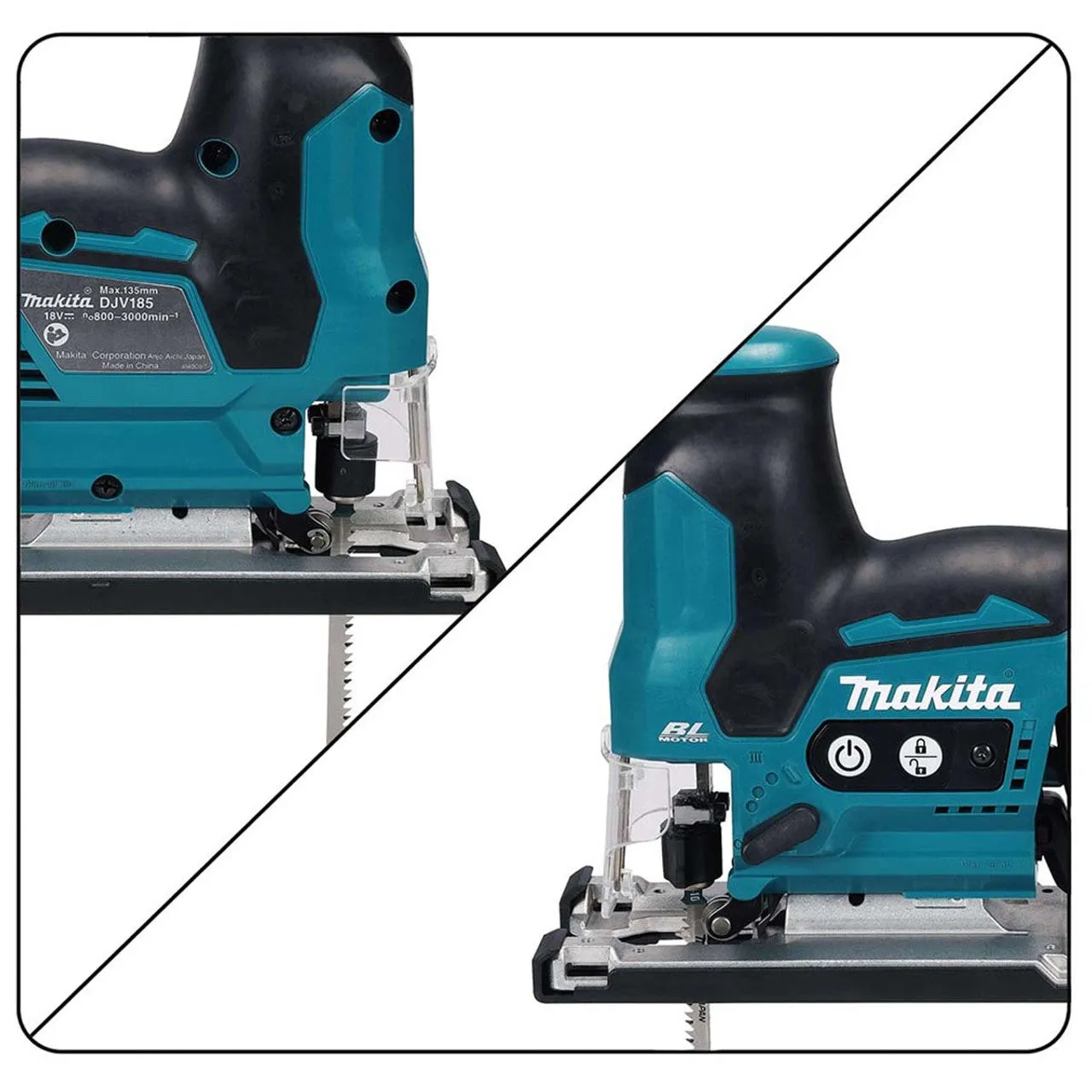Makita DJV185Z 18V Brushless Jigsaw with 1 x 5.0Ah Battery