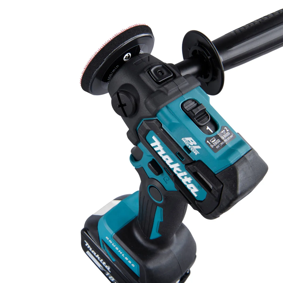 Makita DPV300Z 18V LXT Brushless Sander / Polisher with 1 x 5.0Ah Battery Charger & Bag
