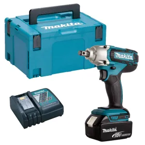 Makita DTW190Z 18V 1/2 Impact Wrench with 1 x 5.0Ah Battery Charger & Type 3 Case