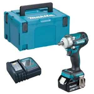 Makita DTW300Z 18V 1/2 Brushless Impact Wrench with 1 x 5.0Ah Battery Charger & Type 3 Case