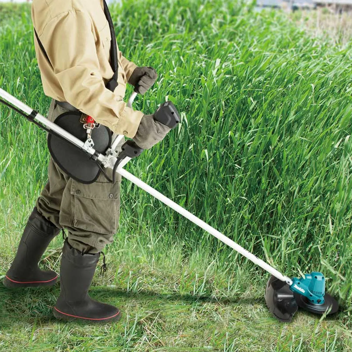 Makita DUR190URT8 18V LXT Brushless 30cm Grass Trimmer With 1 x 5.0Ah Battery & Charger